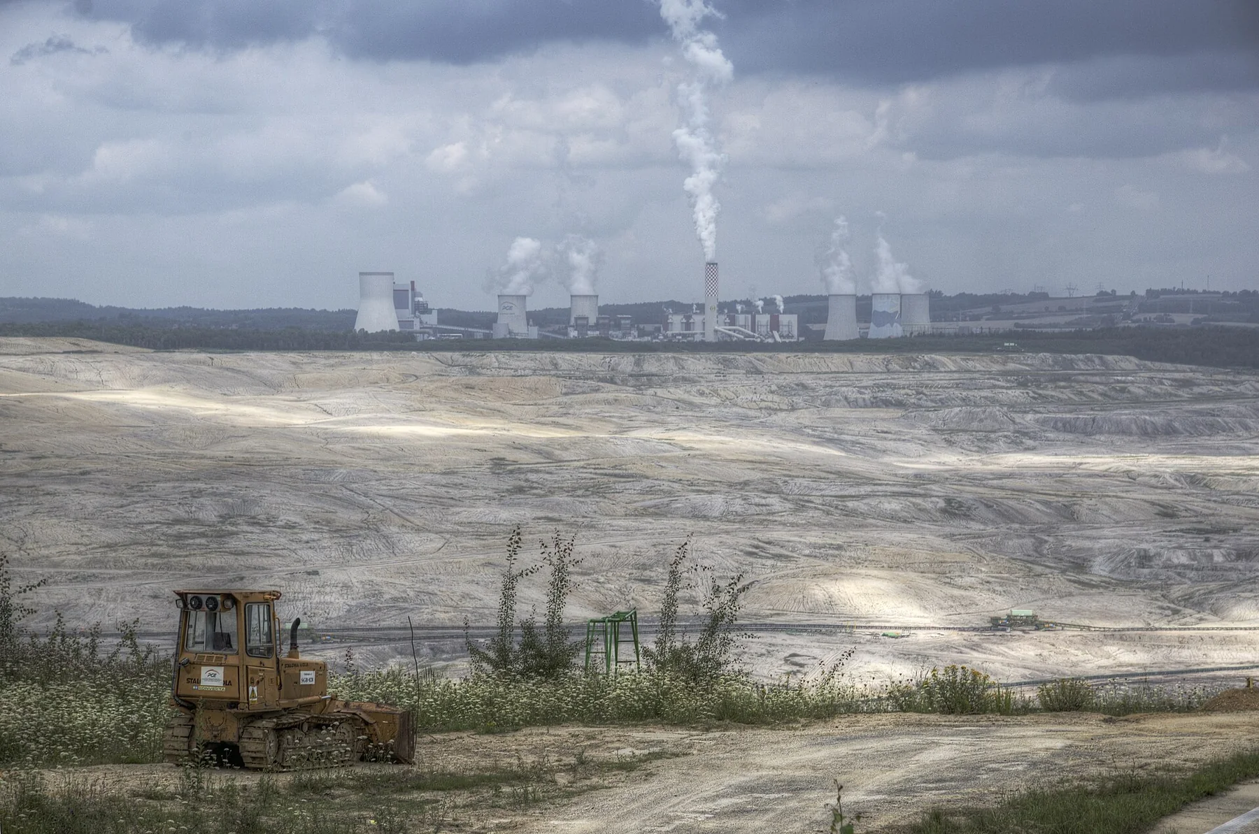 Turów open-pit lignite mine and power station in Lower Silesia