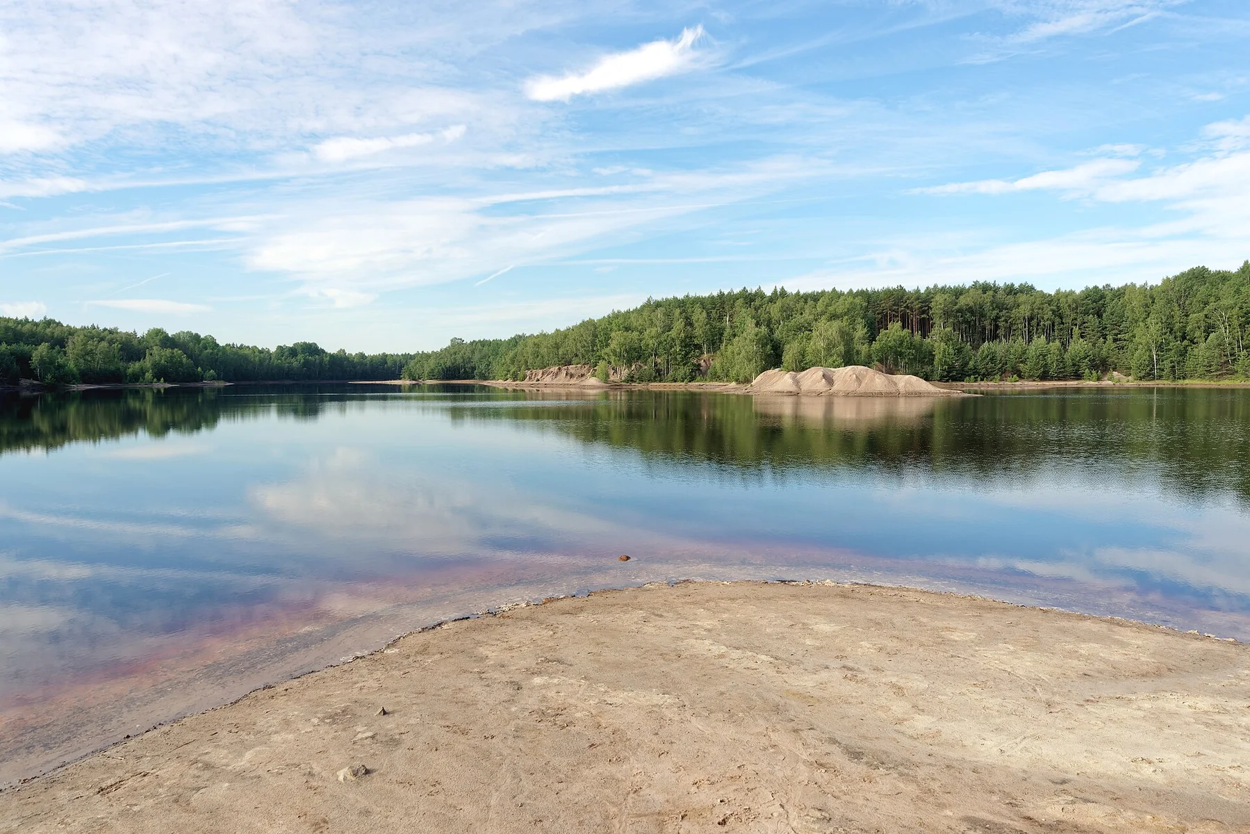 Africa Lake on the former Babina mine trail near Łęknica
