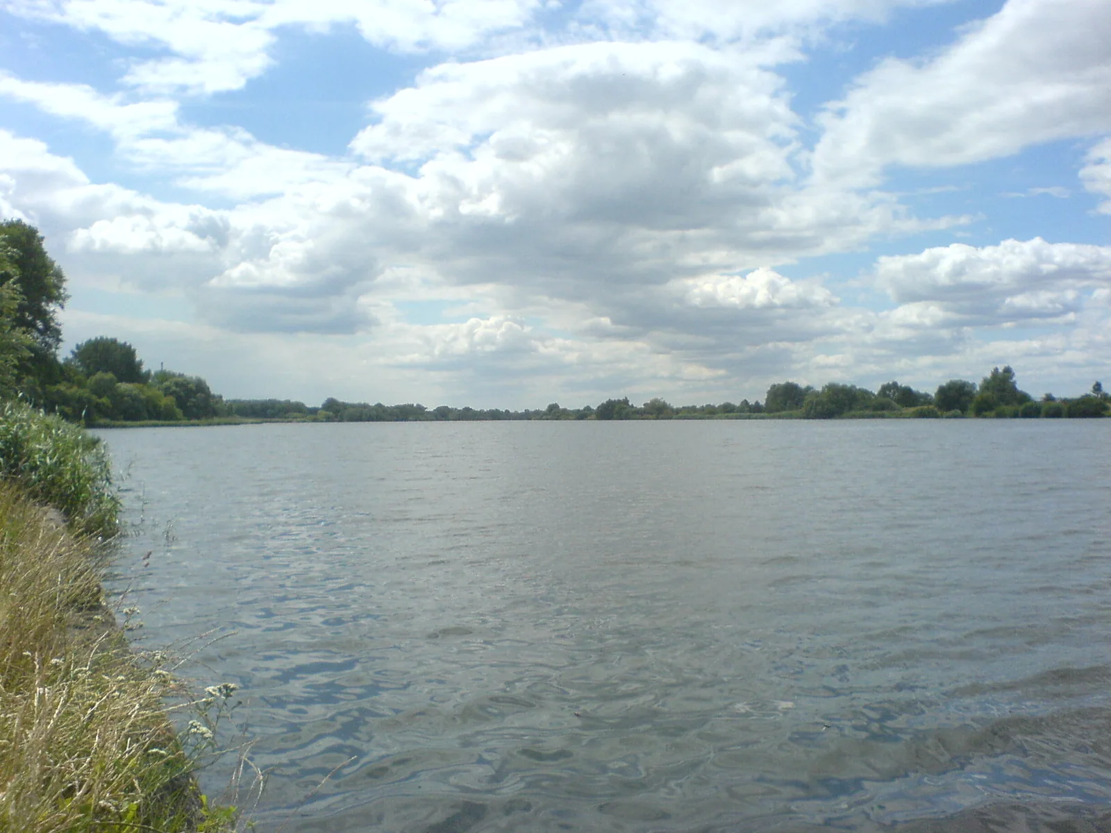 The Oder River passing through Wroclaw