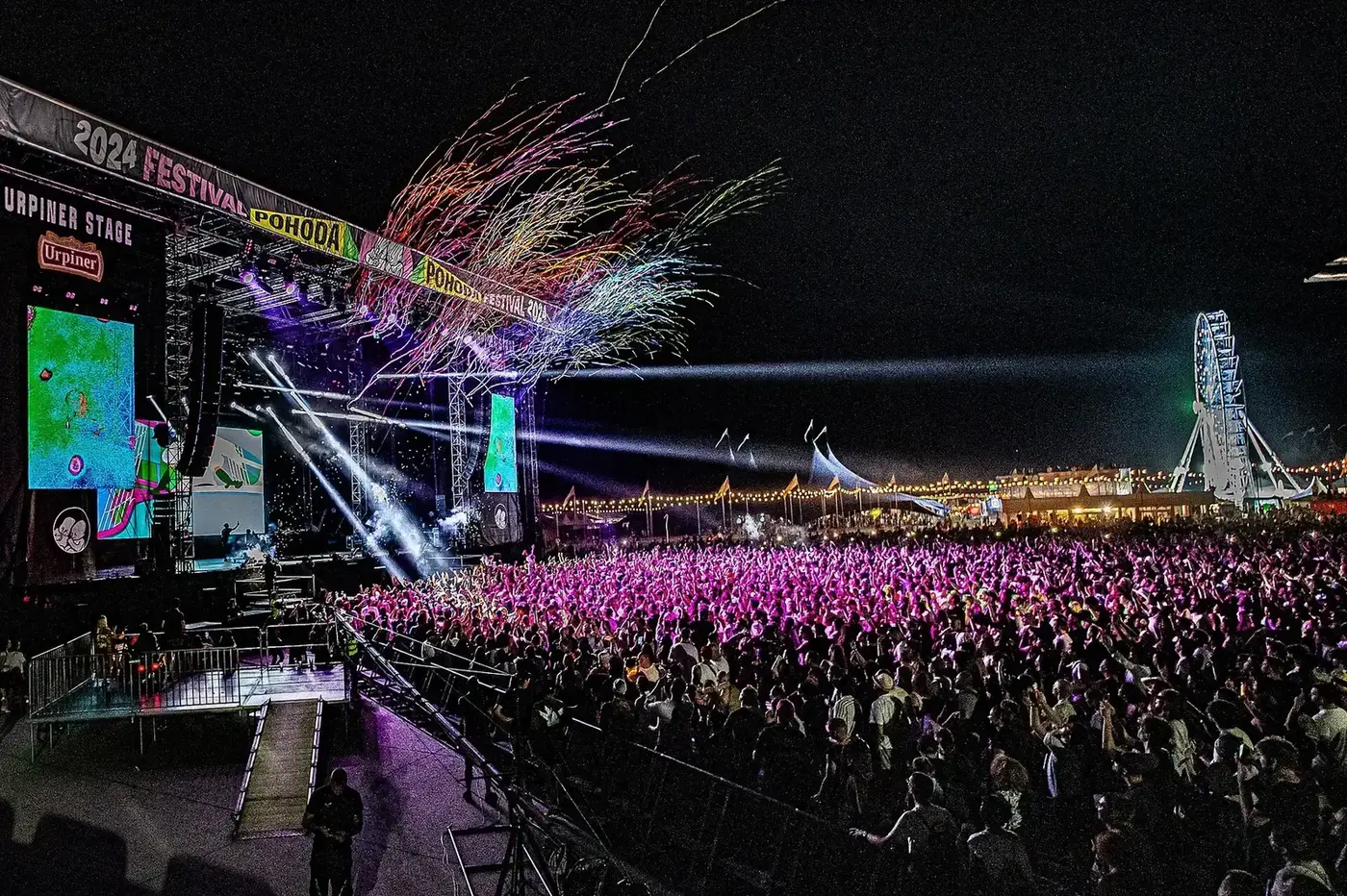 Night crowd during Peggy Gou at Pohoda Festival in 2024