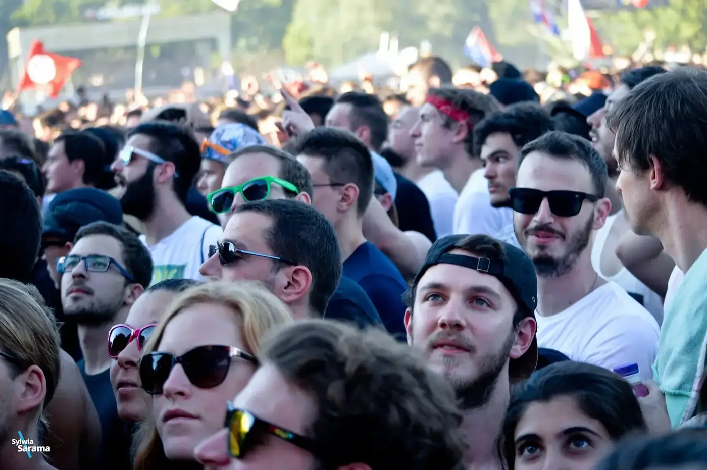 Crowd at Sziget Festival in Budapest