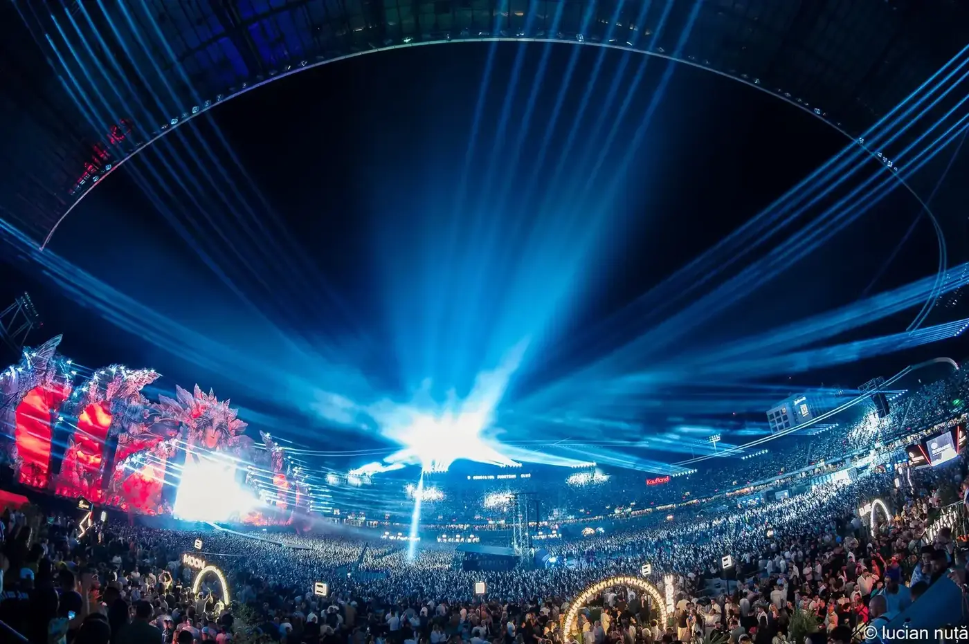UNTOLD Festival filling Cluj Arena at night in 2024
